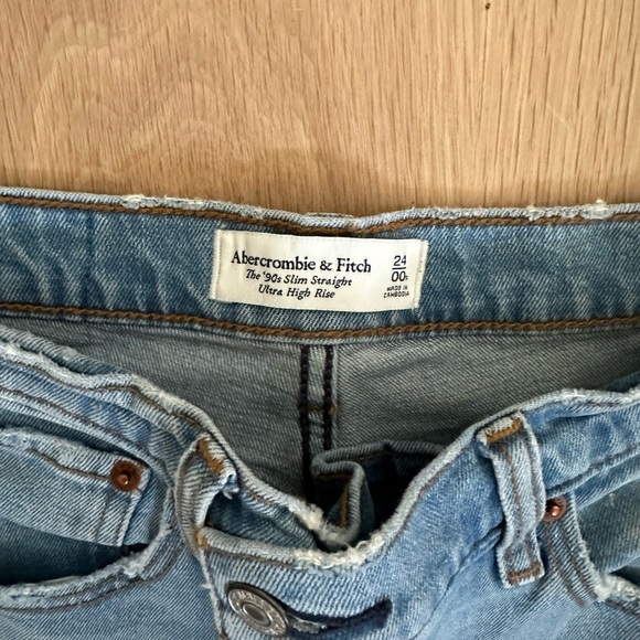 Abercrombie Women's Light Blue Jeans - Picture 3 of 5